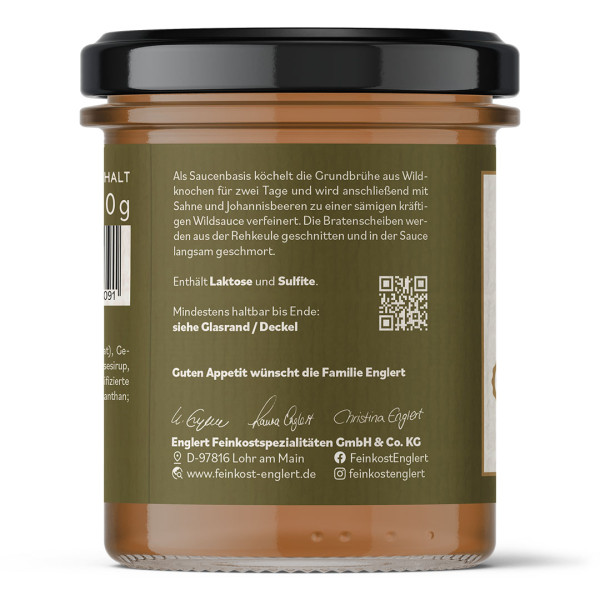 Preview: Rehbraten, 320g / Glas